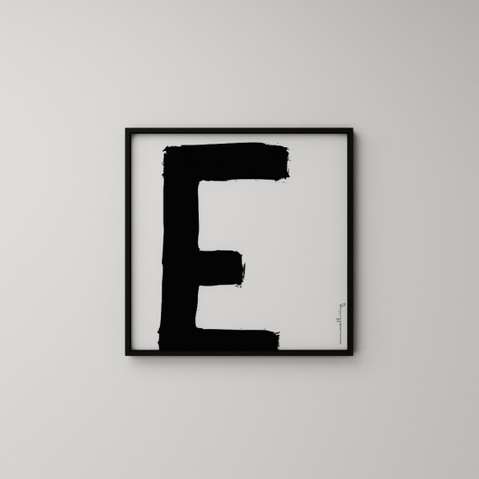 LITERA "E" 50x50cm MINIMALLIVING