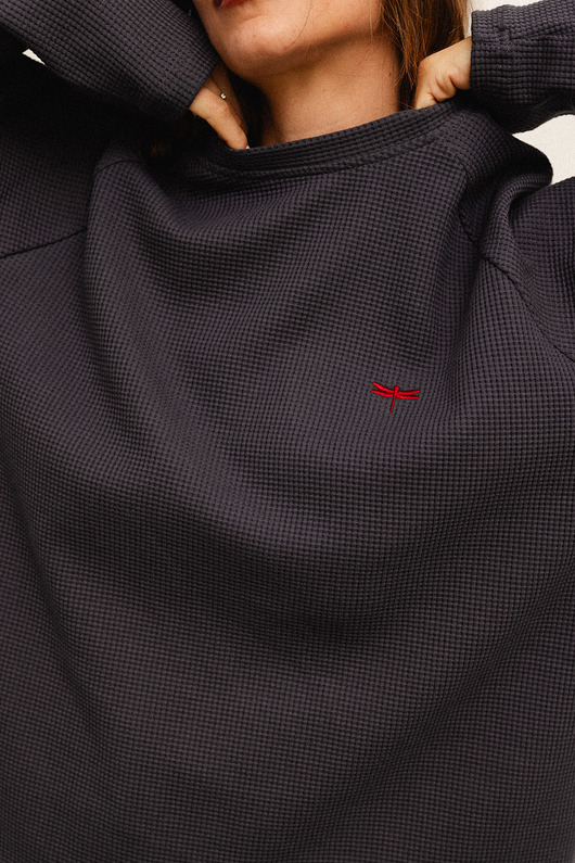 bluzki z długim rękawem damskie Longsleeve SEAN carbon
