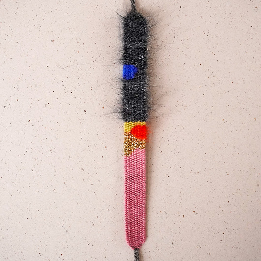 bransoletki - inne Tkana bransoletka na sznurku z regulowanym zapięciem