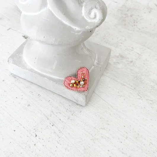 broszki Broszka mini SERCE 53 przypinka miłość pin