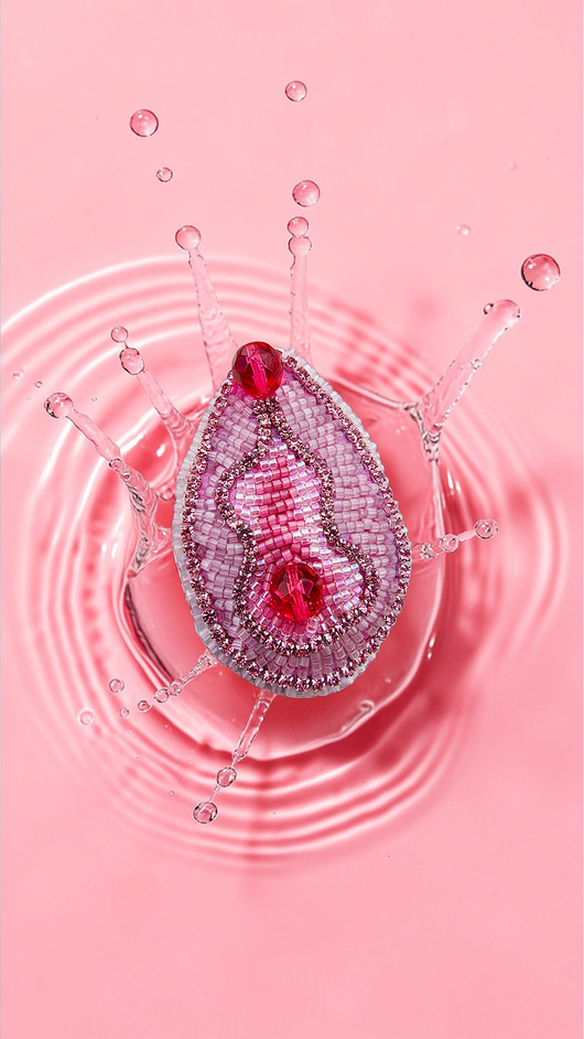 broszki Wyjątkowa broszka Viva la Vulva handmade rękodzieło unikat