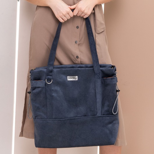 torby na ramię Torba shopper handy szary denim