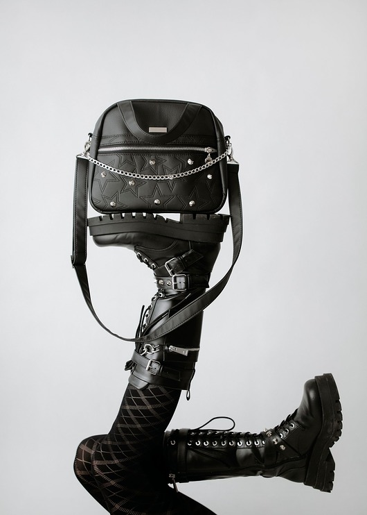 Torebka kuferek rockowy styl MDbags