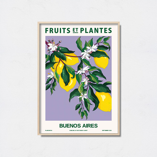 Plakat botaniczny "Buenos Aires" Pas De LArt