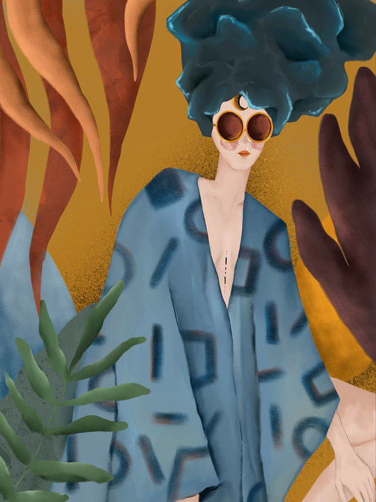 grafiki i ilustracje Plakat Vibes/ ilustracja kobieca / fanka szalonych stylizacji