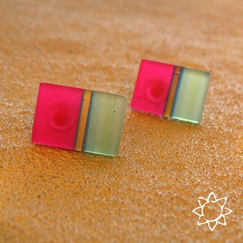 Sorbety- kolczyki z akrylu KOS jewellery