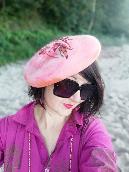 kapelusze damskie Beret boho
