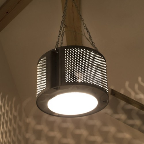 silver drum lamp  ekodizajn