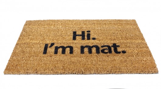 Wycieraczka wejściowa  - Hi I'm mat. Wycie Raczka