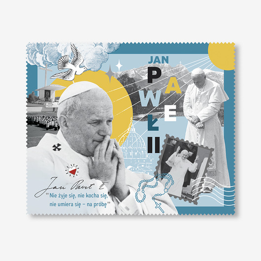 etui na okulary Ściereczka do okularów Papież Jan Paweł II