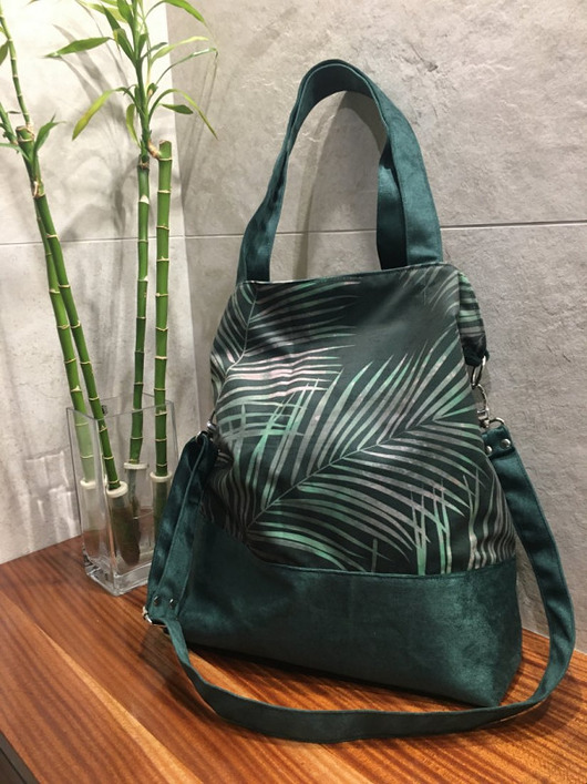 torby XXL Torba hobo XXL - liście palmy