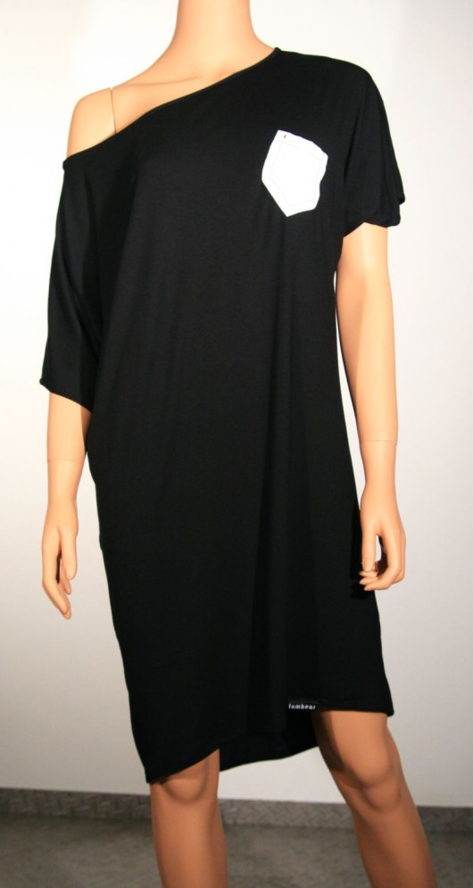 Czarna tunika oversize Lambear