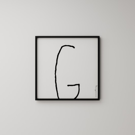 Plakat LITERA g MINIMALLIVING