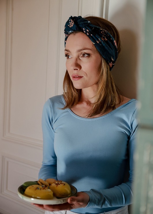 body damskie Kobiece body błękitne