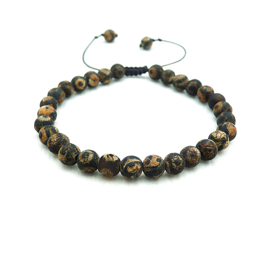 bransoletki z kamieni naturalnych Agat tybetański etniczna bransoletka