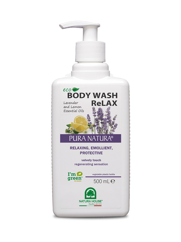 produkty do kąpieli Pura Natura Eko Body Wash Relax Żel do kąpieli z lawendą