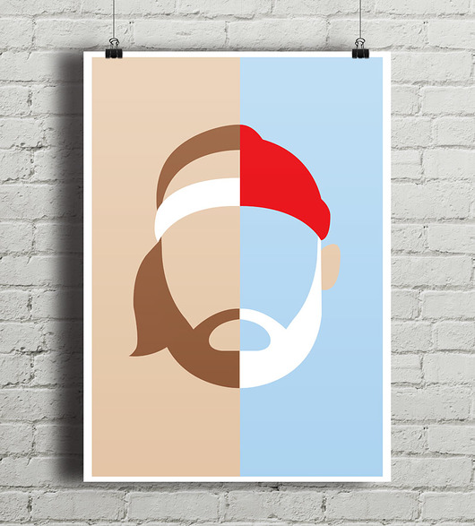 Life Aquatic - Steve Zissou - plakat minimalmill