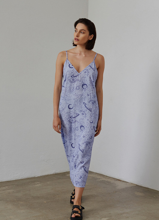 Sukienka SARON w astralny print RONKA