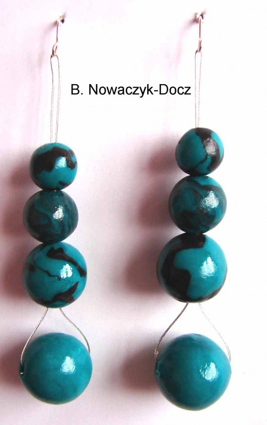 kolczyki &quot;zielony ogród&quot; aniaibasia