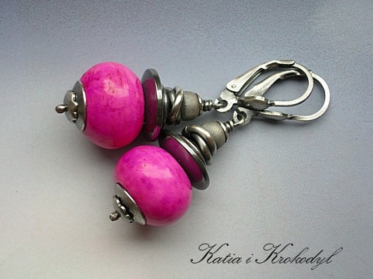 Neon pink Katia i krokodyl
