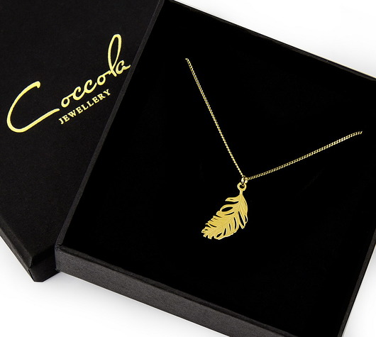 NASZYJNIK SREBRO 925 Z PIÓRKIEM Coccola JEWELLERY