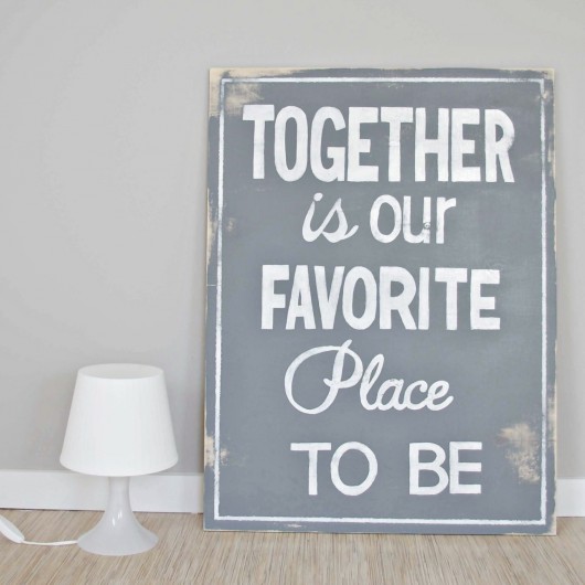 inne Typografia na sklejce TOGETHER