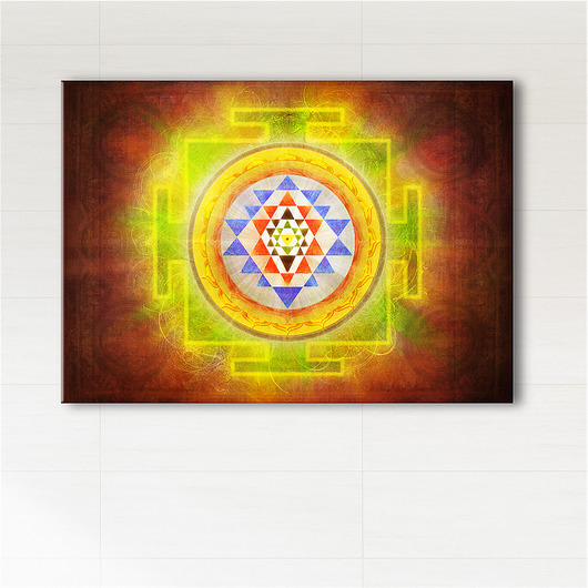 obrazy Obraz harmonizujący - Mandala Shri Yantra - płótno
