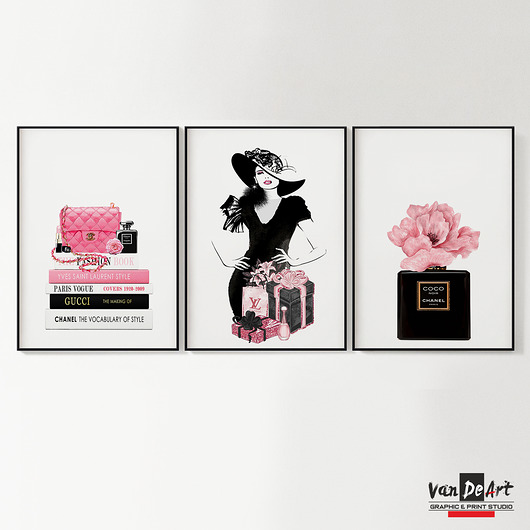 Plakaty Chanel Logo Pas De LArt