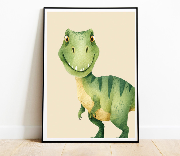 plakaty Plakat Dinozaur - Plakaty Na Ścianę Dla Dzieci