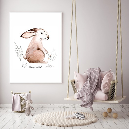plakaty Plakat. Leśne przygody, zając