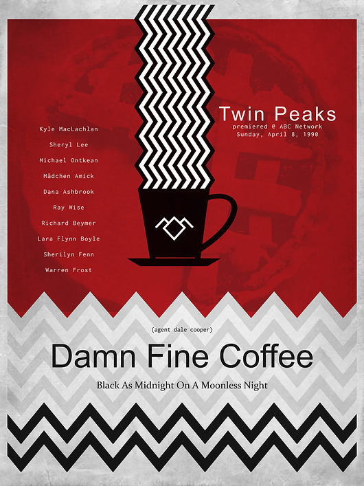 plakaty Plakat / Twin Peaks / Damn Fine Coffee