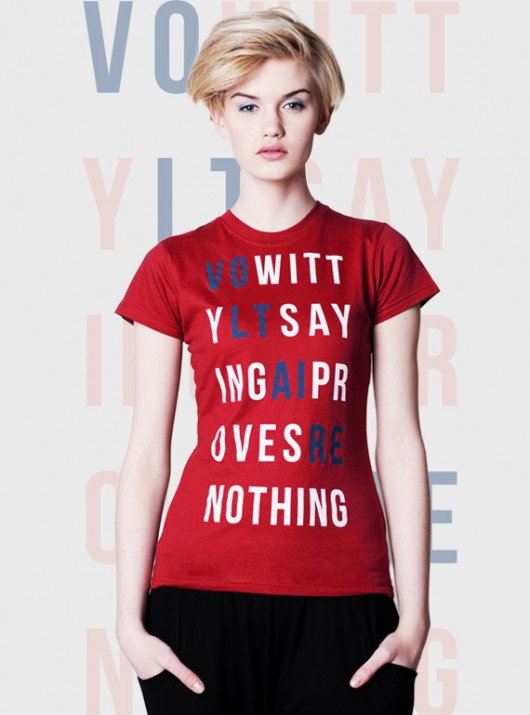 WITTY SAYING PROVES NOTHING bawełna organiczna mmhm