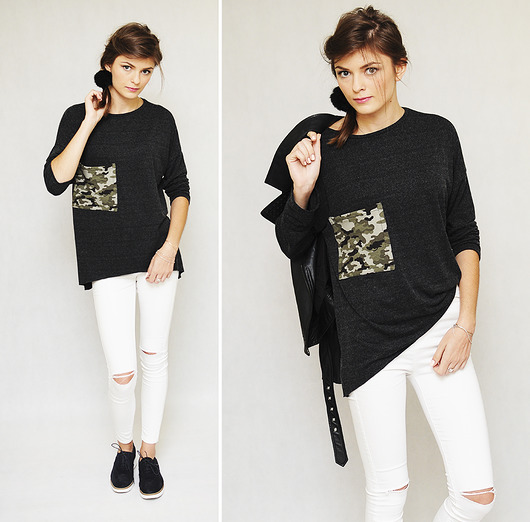 MORO Pocket Bluzka Top HOT Must Have 3 for U