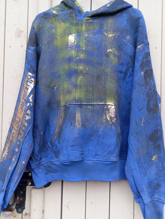 bluza z kapturem damska Unikatowa bluza z kapturem Blue Mirage