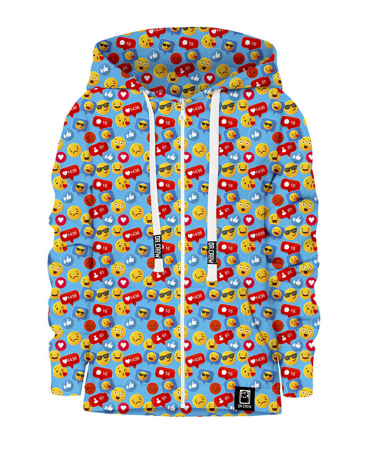 bluzy dla chłopców Bluza Zamek Chłopiec DR.CROW Emotki