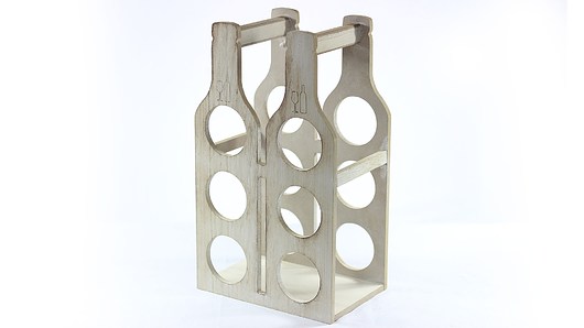 Stojak na wino mdf 6 win H 44 cm amdecor