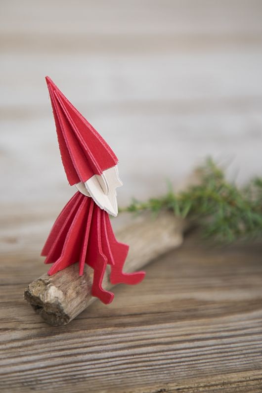 Elf drewnian duży 12cm do samodzielnego złożeni Iluminaro