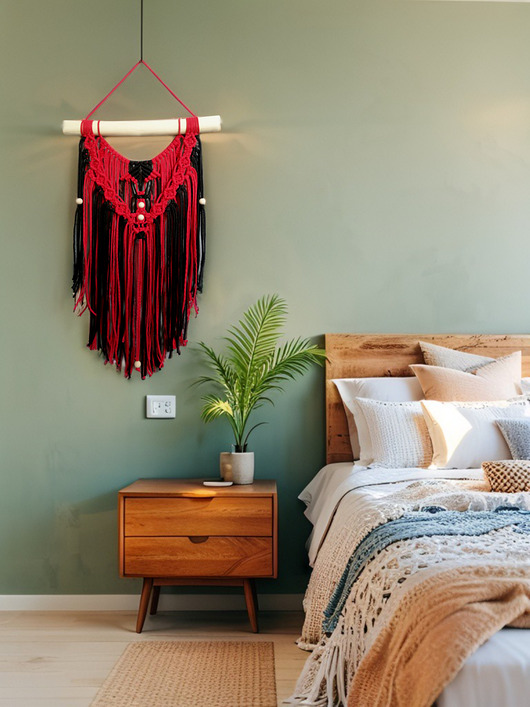 makramy Makrama dekoracja ścienna w stylu boho