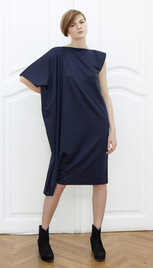 sukienki midi damskie Midi navy