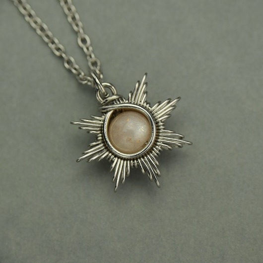 wisiory Mały wisiorek słoneczko kamień słoneczny wire wrapping gwiazda gwiazdka