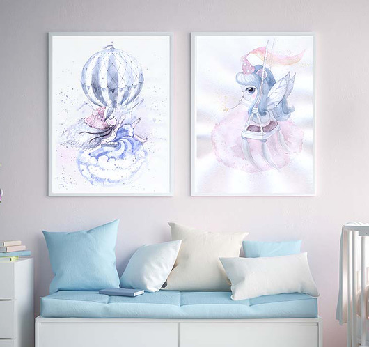 PLAKATY, OBRAZKI dla dziewczynki CZARY MARY Wallie Studio Dekoracji