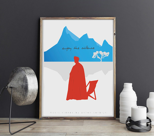 Plakat Depeche Mode - Enjoy The Silence  minimalmill