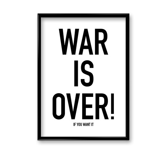 Plakat War is over  Bury Lis