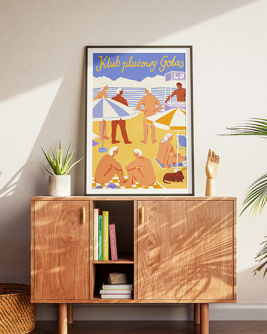 plakaty Plakat Klub Plażowy Golas 50x70 cm