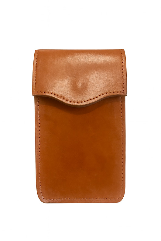 piórniki Etui na 5 piór lub długopisów brązowe