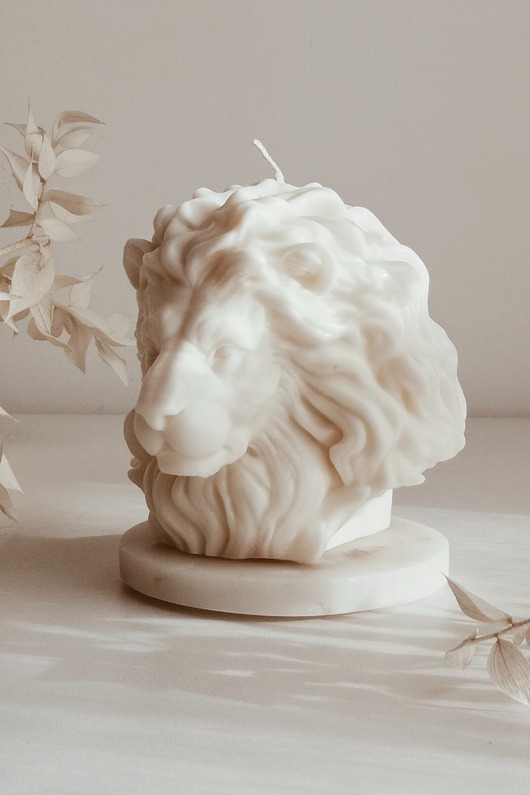 świeczniki i świece Świeca sojowa Lion