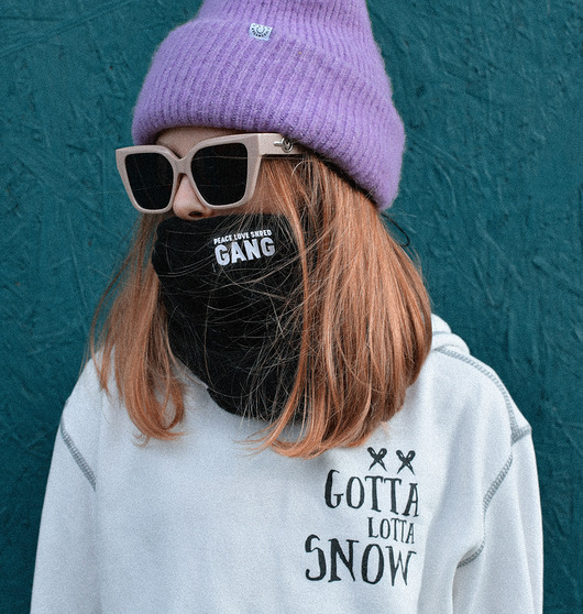 szale damskie Czarny komin z polaru