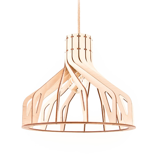 Lampa DO SALONU sufitowa DREWNIANA ze sklejki smxdsgn