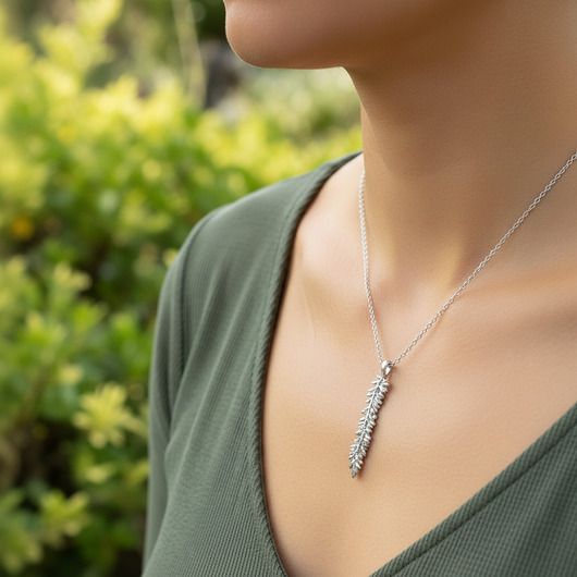 złote naszyjniki Naszyjnik Kwiatowa Gałązka