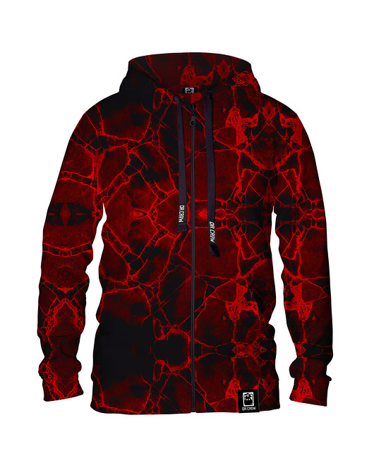 bluzy męskie Męska Bluza Expres Zamek DR.CROW Marble Dark